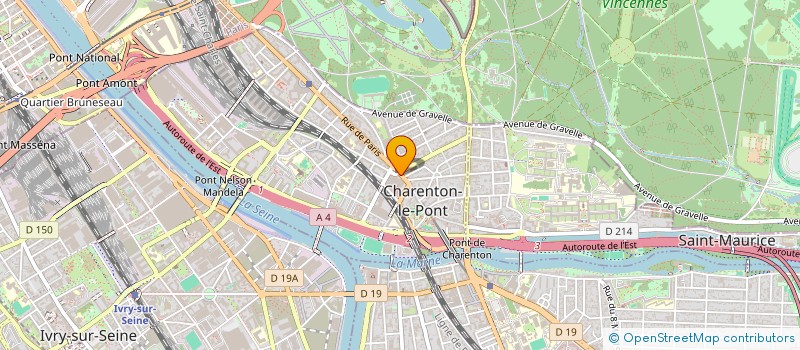 localisation de l'entreprise ASH à CHARENTON-LE-PONT