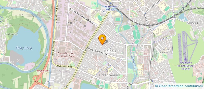 localisation de l'entreprise ASH.A à STRASBOURG