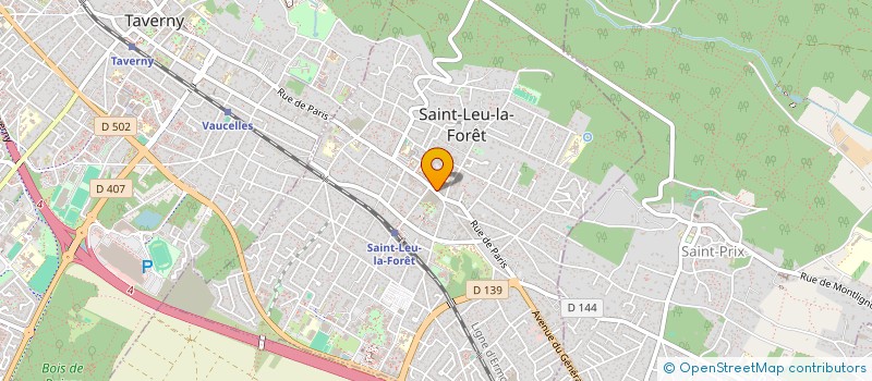 localisation de l'entreprise ASH BATIMENT à SAINT-LEU-LA-FORET