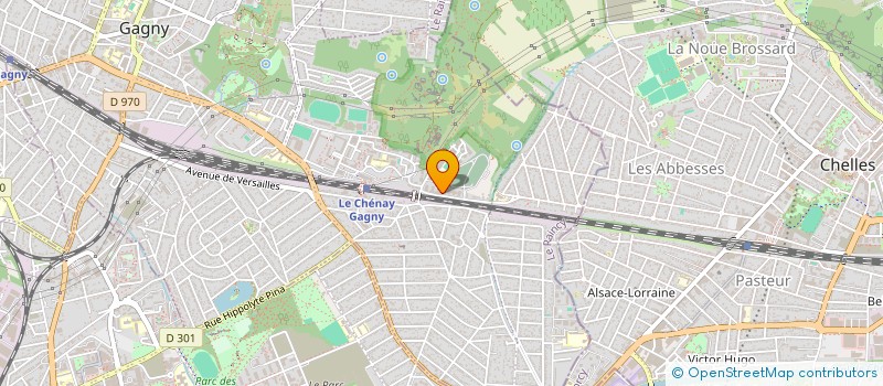 localisation de l'entreprise ASH DRIVE  GAGNY
