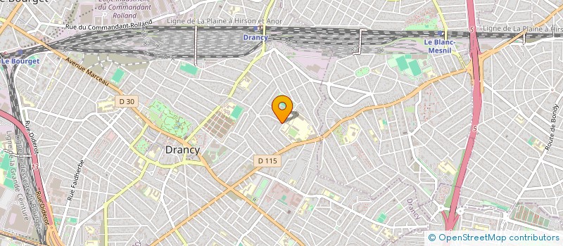 localisation de l'entreprise ASH FORMATIONS à DRANCY