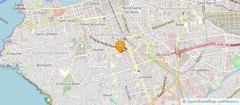 localisation de l'entreprise ASH INVEST  MARSEILLE