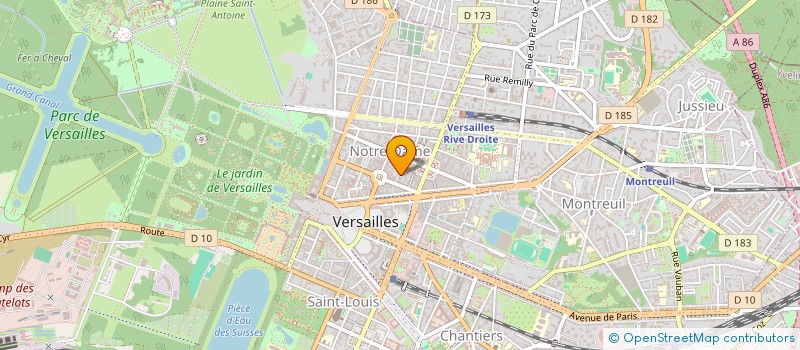 localisation de l'entreprise ASH2V CONSULTING à VERSAILLES