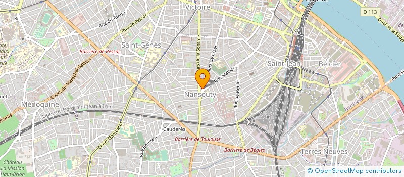 localisation de l'entreprise ASH33 à BORDEAUX