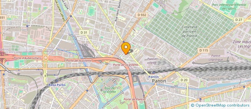 localisation de l'entreprise ASHA  PANTIN