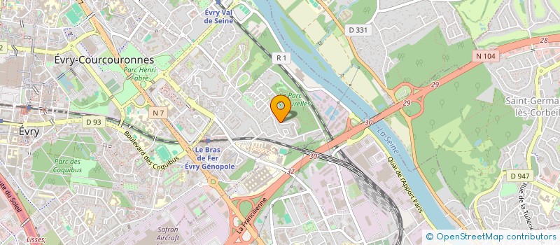 localisation de l'entreprise ASHA à EVRY-COURCOURONNES