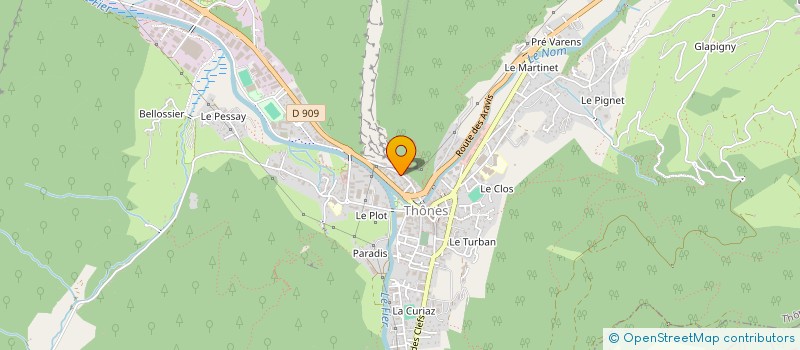 localisation de l'entreprise ASHA1 à THONES