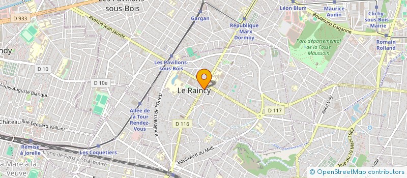 localisation de l'entreprise ASHENG à LE RAINCY