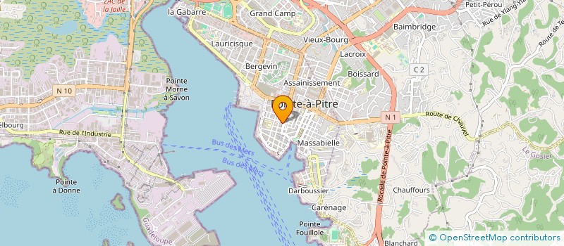 localisation de l'entreprise ASHERA NAILS DISTRIBUTION  POINTE A PITRE