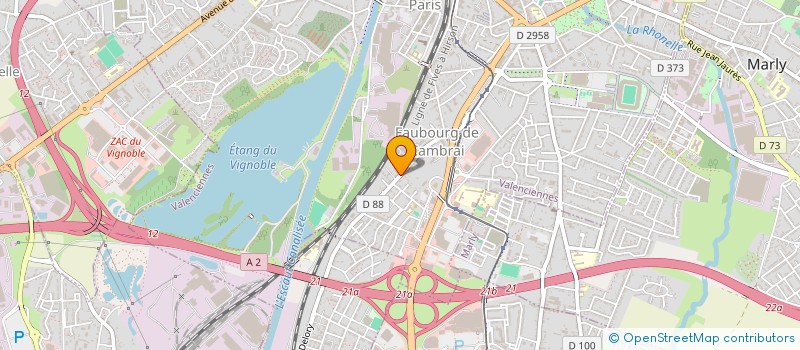 localisation de l'entreprise ASHFORD HOLDING  VALENCIENNES