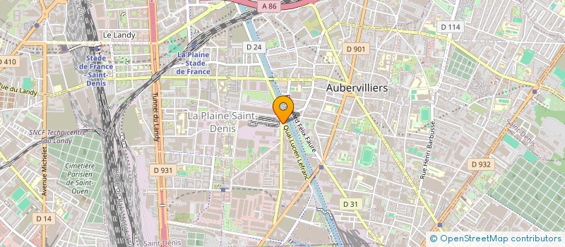 localisation de l'entreprise ASHLEY à AUBERVILLIERS