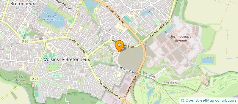 localisation de l'entreprise ASHLING  GUYANCOURT