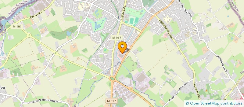 localisation de l'entreprise ASHM  HALLUIN