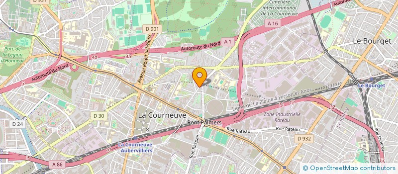 localisation de l'entreprise ASHORA CLEAN à LA COURNEUVE