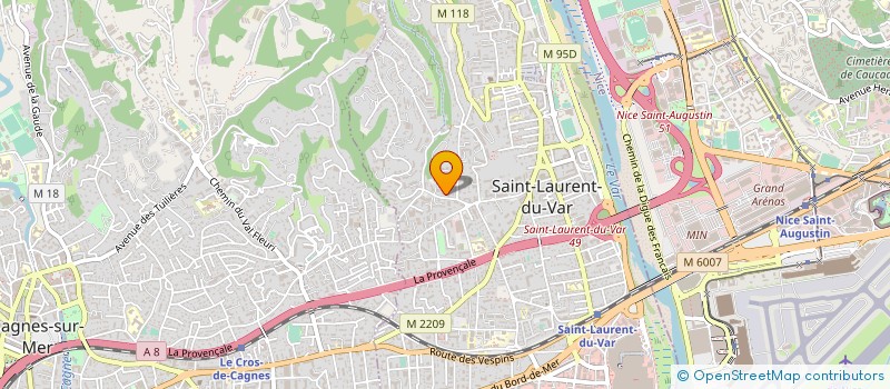 localisation de l'entreprise ASHP.COMMUNICA à SAINT-LAURENT-DU-VAR