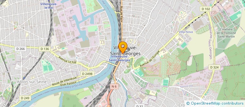 localisation de l'entreprise ASHRAF CLUB  VILLENEUVE-SAINT-GEORGES