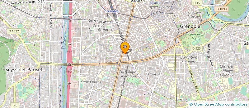 localisation de l'entreprise ASHTEL à GRENOBLE