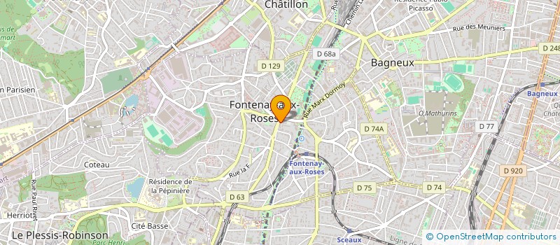 localisation de l'entreprise ASHTY SERVICES à FONTENAY-AUX-ROSES