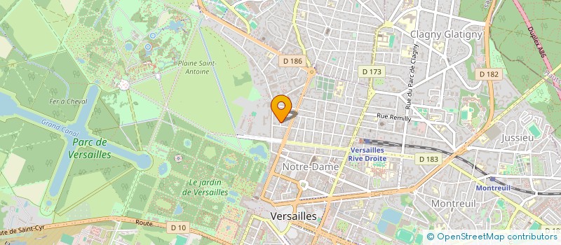 localisation de l'entreprise ASHUE HOLDING à VERSAILLES