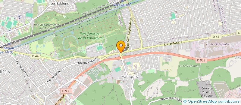 localisation de l'entreprise ASHWINA  VAUJOURS