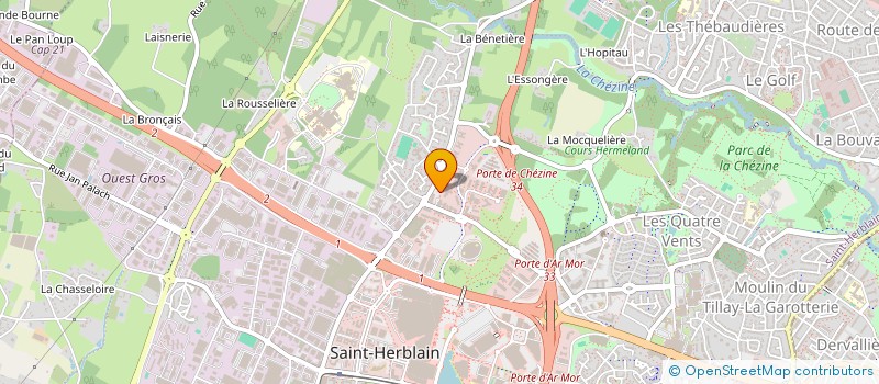 localisation de l'entreprise ASI à SAINT-HERBLAIN