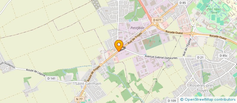 localisation de l'entreprise ASI  ROSIERES-PRES-TROYES