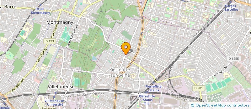 localisation de l'entreprise ASI à PIERREFITTE-SUR-SEINE