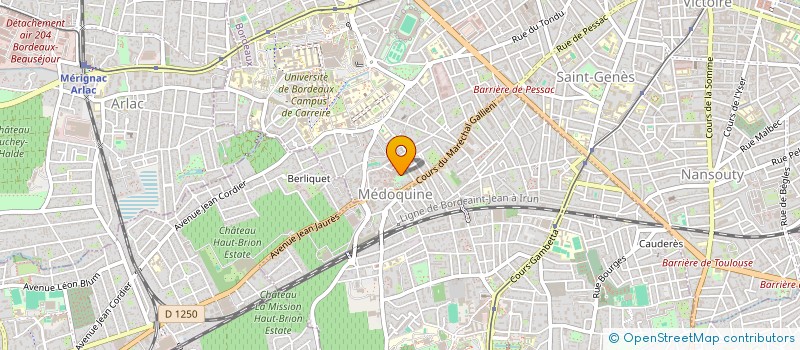 localisation de l'entreprise ASI BTP à BORDEAUX