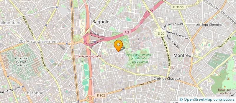 localisation de l'entreprise ASI CONSEIL ET EXPERTISE à BAGNOLET