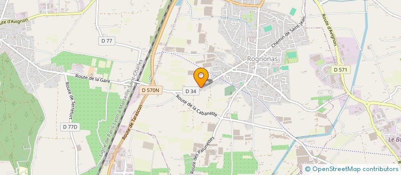 localisation de l'entreprise ASI IMMO  ROGNONAS