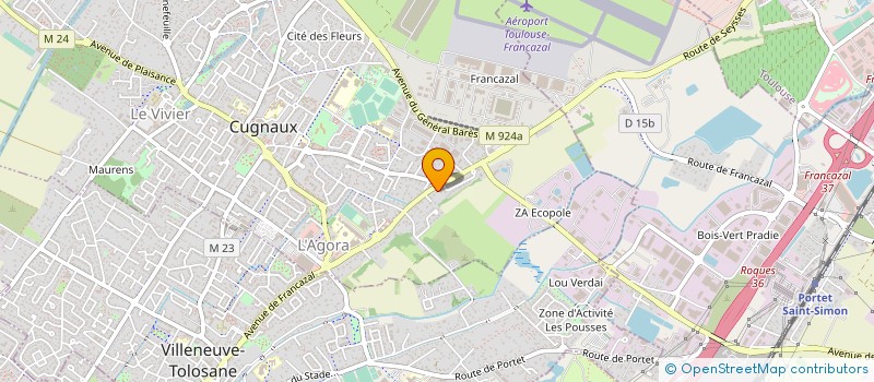 localisation de l'entreprise ASI MAINTENANCE à CUGNAUX