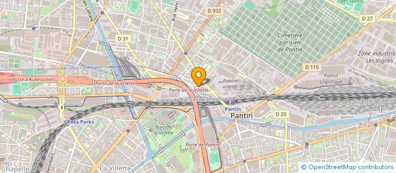 localisation de l'entreprise ASI MOD  PANTIN