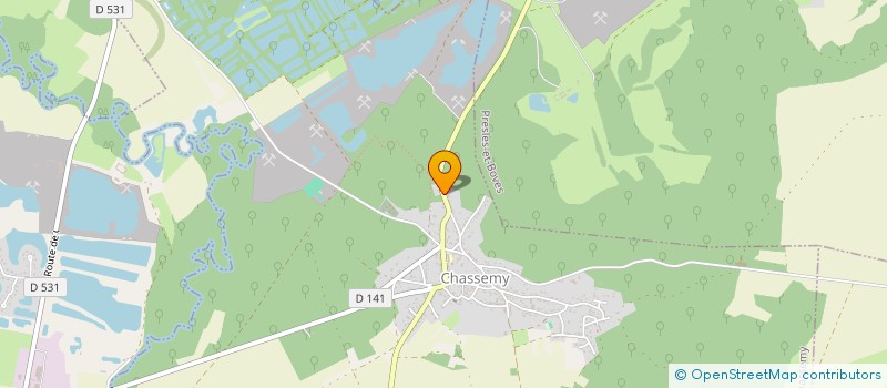 localisation de l'entreprise ASI02 - AISNE SECURITE INCENDIE  CHASSEMY