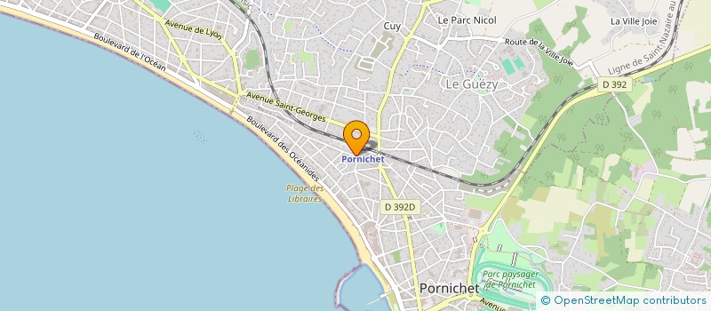 localisation de l'entreprise ASIA à PORNICHET