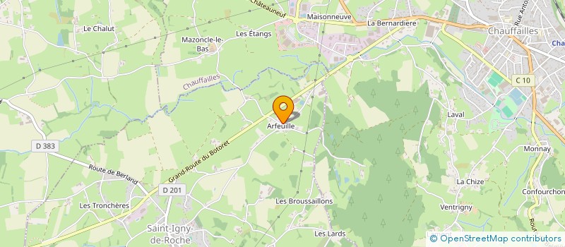 localisation de l'entreprise ASIA à SAINT-IGNY-DE-ROCHE