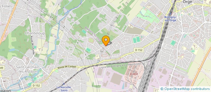 localisation de l'entreprise ASIA à BRETIGNY-SUR-ORGE