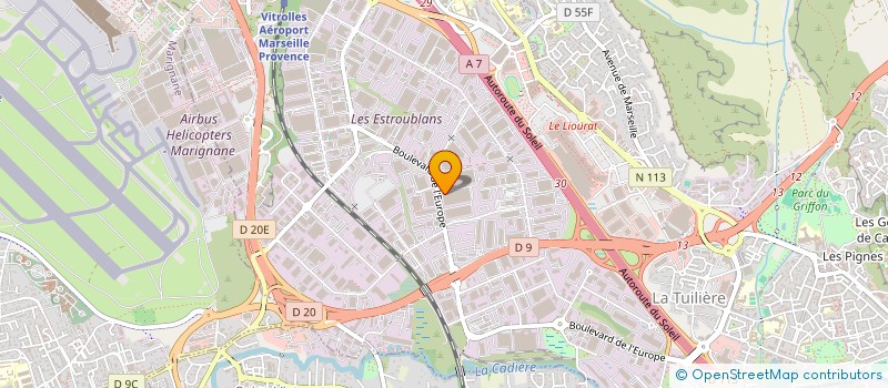 localisation de l'entreprise ASIA ATLANTIC GROUPE  VITROLLES