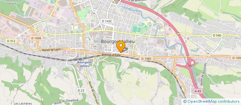 localisation de l'entreprise ASIA AUTOS à BOURGOIN-JALLIEU