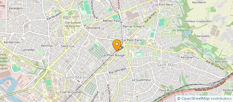 localisation de l'entreprise ASIA BOX à BREST