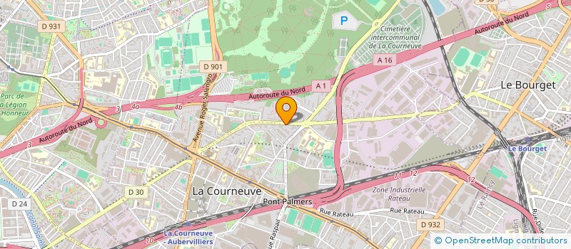 localisation de l'entreprise ASIA EUROPA ENERGIE SERVICES  LA COURNEUVE