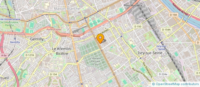 localisation de l'entreprise ASIA FOODS 94 à IVRY-SUR-SEINE