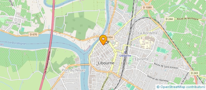 localisation de l'entreprise ASIA-FORME  LIBOURNE