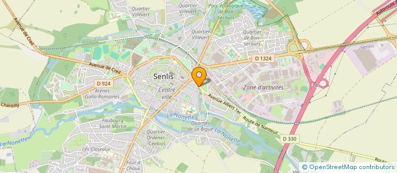 localisation de l'entreprise ASIA-IT  SENLIS