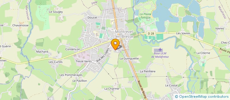 localisation de l'entreprise ASIA TRUCK à MONTREVEL-EN-BRESSE