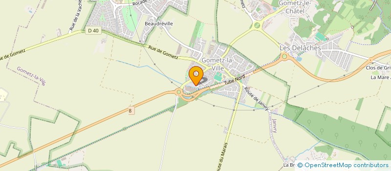 localisation de l'entreprise ASIA WOK  GOMETZ-LA-VILLE