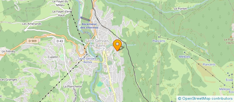 localisation de l'entreprise ASIALPES  SAINT-GERVAIS-LES-BAINS