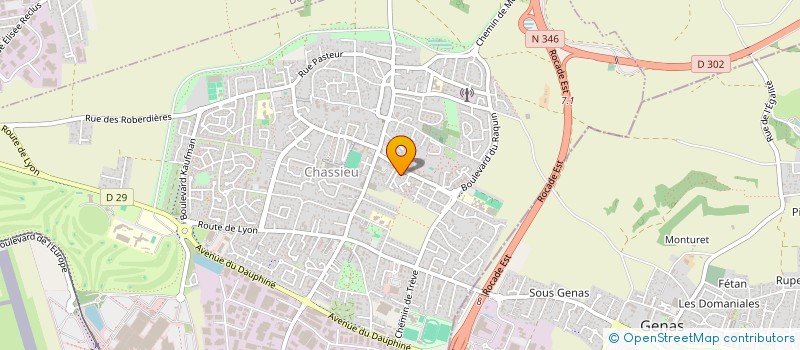 localisation de l'entreprise ASIAN EVENTS  CHASSIEU