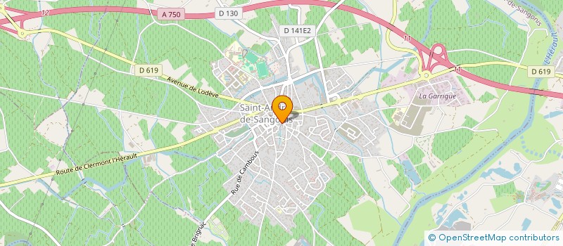 localisation de l'entreprise ASIAN MARKET  SAINT-ANDRE-DE-SANGONIS