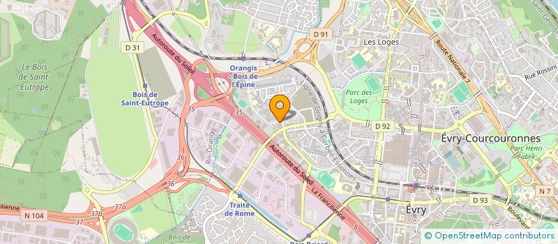 localisation de l'entreprise ASIAN PLACE  EVRY-COURCOURONNES