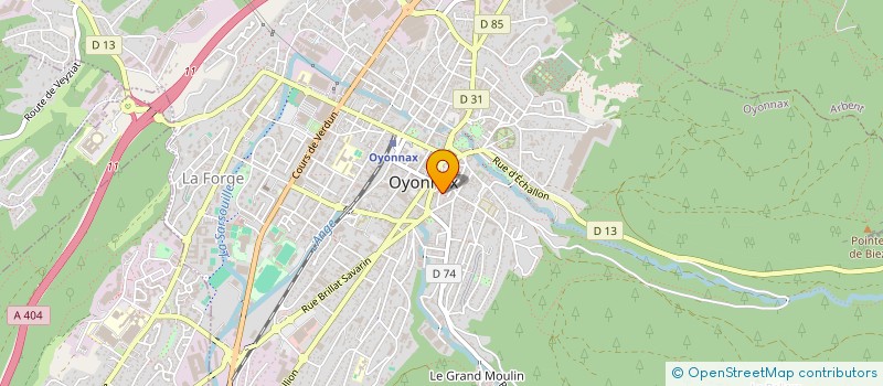 localisation de l'entreprise ASIAN WOK 01 à OYONNAX